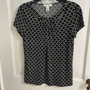 White House Black Market Peek-a-boo Blouse Small